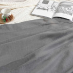 ПРОМО комплект - сиви поларени одеяла 130х160 см.  